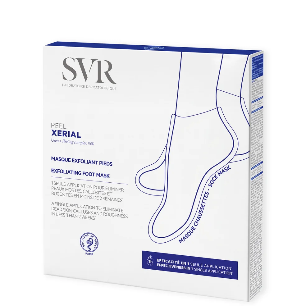 SVR XERIAL PEEL - Exfoliating Foot Sock-Mask for Dry, Hard, Thickened and Callused Skin, Size 35 to 44 (1 pair) Image 1