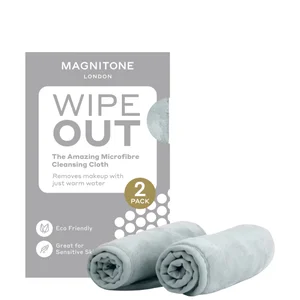 MAGNITONE London WipeOut Microfibre Cleansing Cloths Grey – 2 Pack - undefined undefined