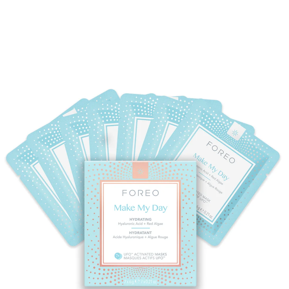 FOREO Make My Day UFO/UFO Mini Anti-Pollution and so Hydrating Face Mask (7 Pack) Image 1