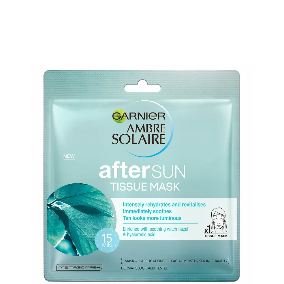 Ambre Solaire After Sun Cooling Hyaluronic Acid Face Sheet Mask 32g Image 1