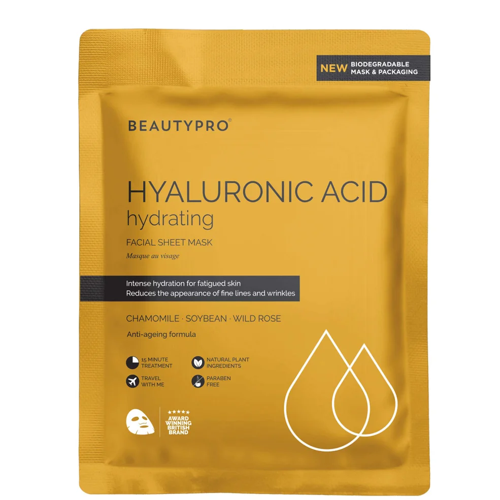 BEAUTYPRO Hyaluronic Acid Hydrating Facial Sheet Mask Image 1