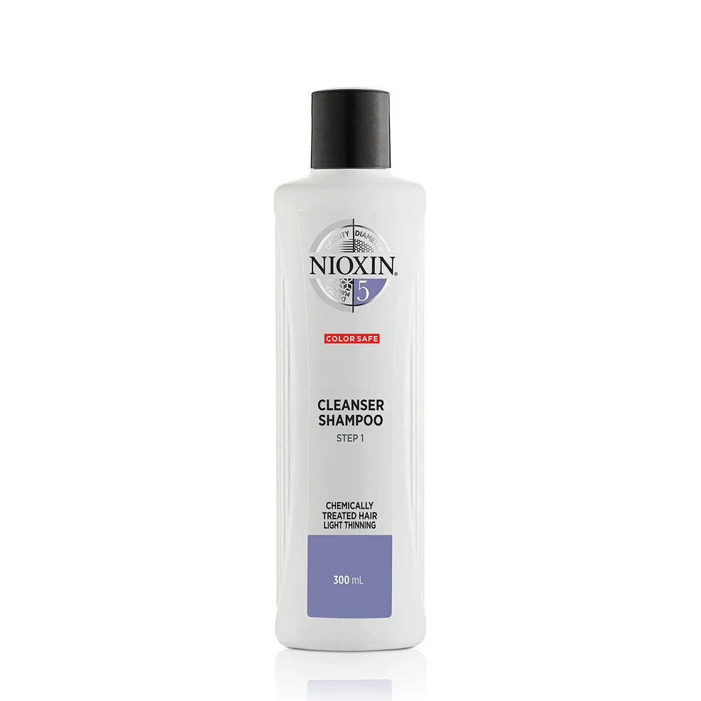 NIOXIN 3-Part System 5 Cleanser Shampoo for Chemically Treated Hair with Light Thinning 300ml Image 1
