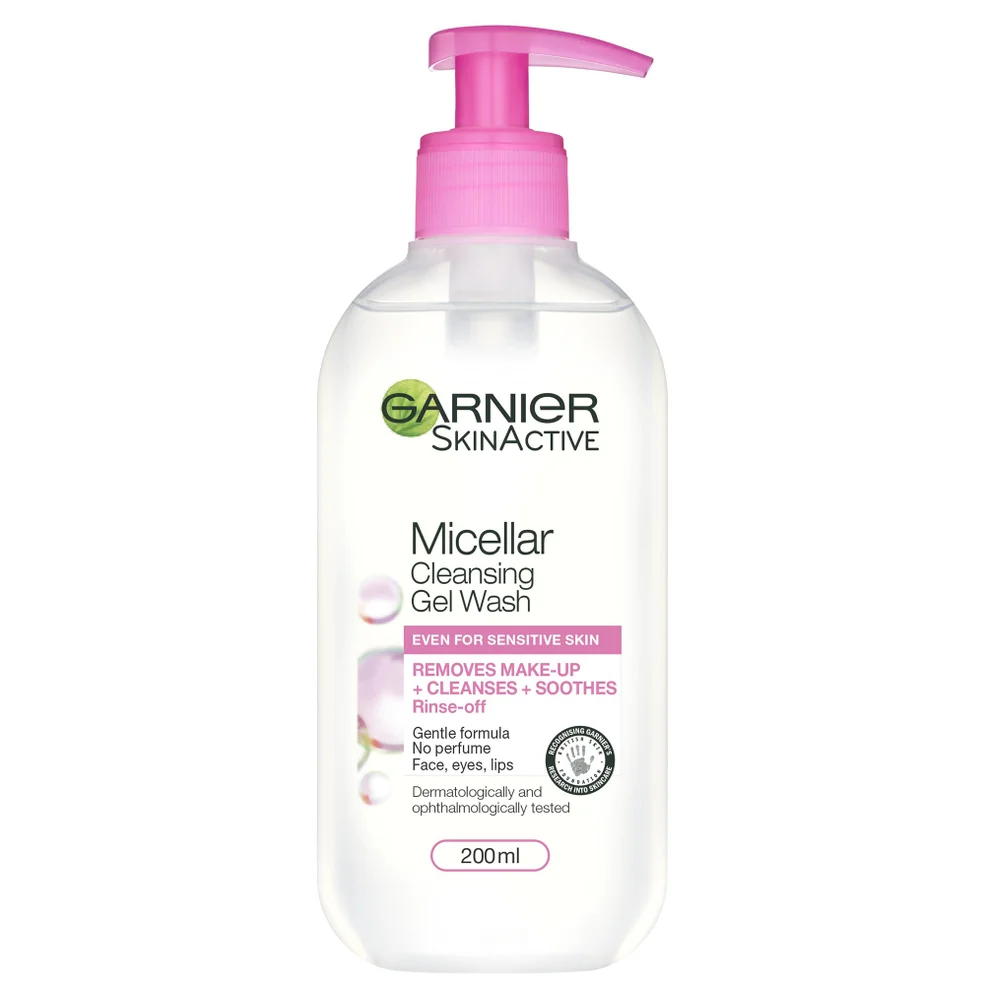 Garnier Micellar Gel Face Wash Sensitive Skin 200ml Image 1