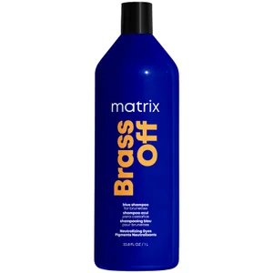 Matrix Total Results Brass Off Brunette Blue Shampoo for Lightened Brunette Hair 1L - undefined undefined