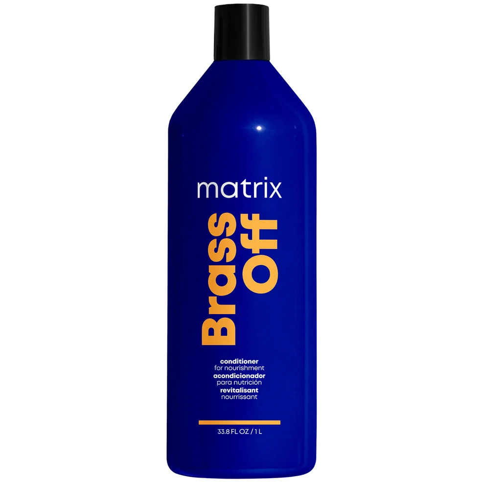 Matrix Total Results Brass Off Brunette Blue Conditioner for Lightened Brunette Hair 1000ml Image 1