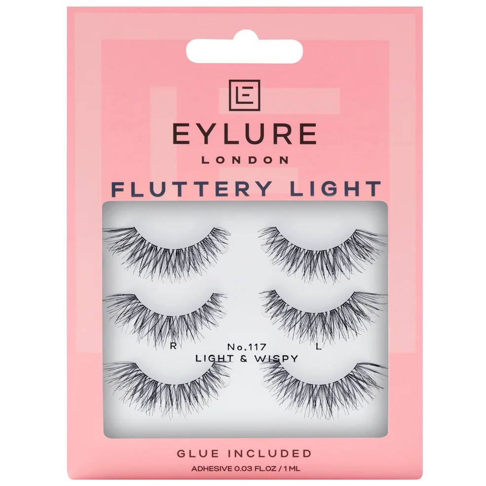 Eylure False Lashes - Fluttery Light No. 117 Multipack Image 1