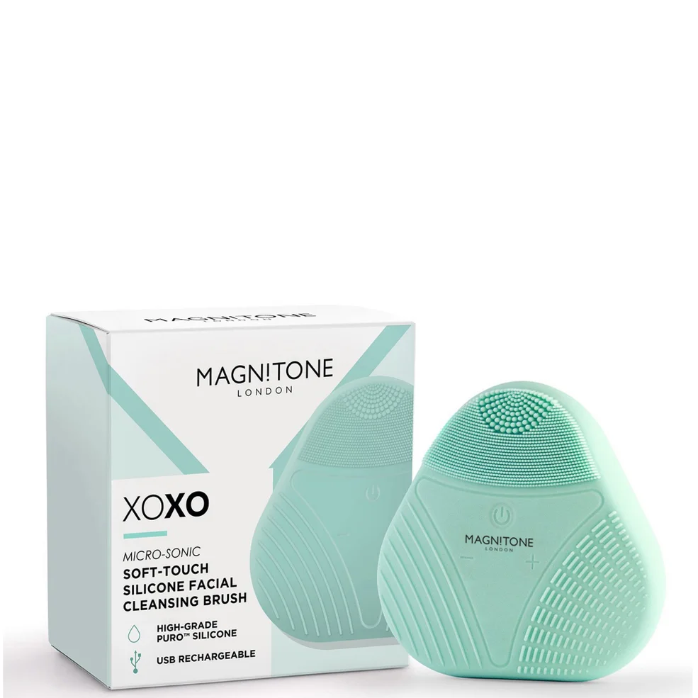 MAGNITONE London XOXO SoftTouch Silicone Cleansing Brush - Green Image 1