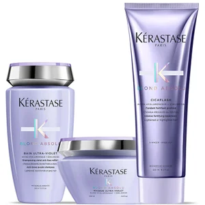 Kérastase Blond Absolu Ultra Violet Shampoo, Masque and Conditioner Trio - undefined undefined