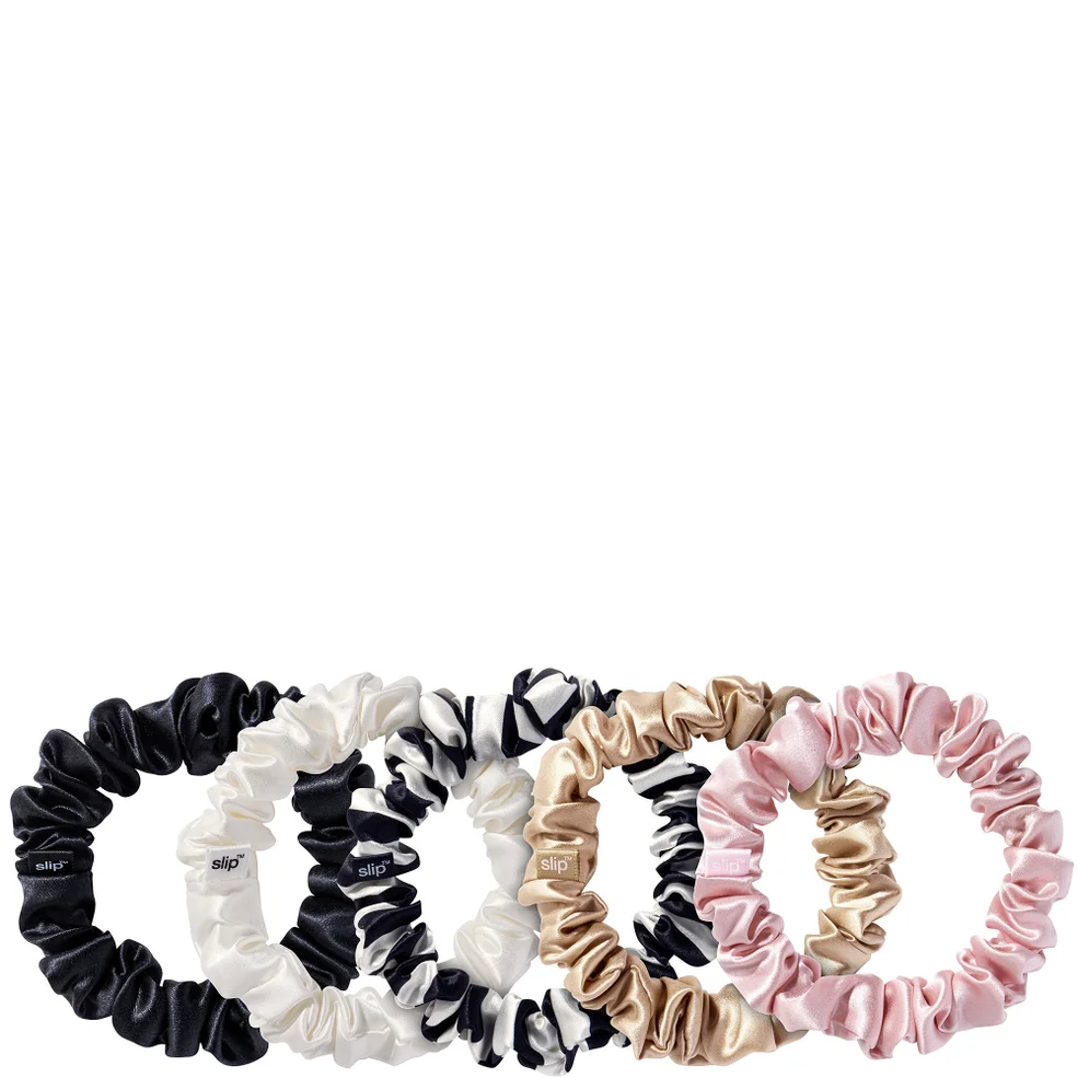 Slip Silk Midi Scrunchies - Multi (Pack of 5) Image 1