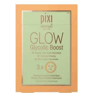 PIXI GLOW Glycolic Acid Boost Sheet Mask (Pack of 3) - undefined undefined