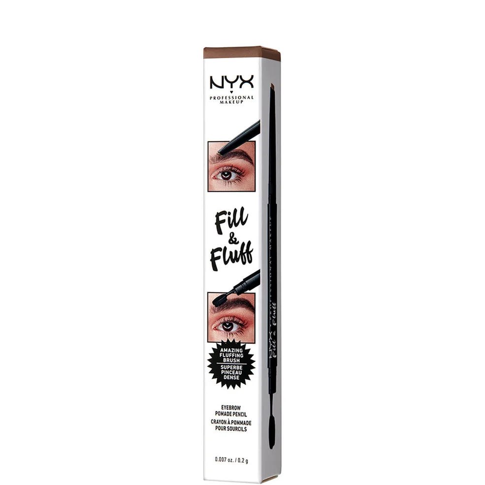 NYX Professional Makeup Fill and Fluff Eyebrow Pomade Pencil 0.2g (Various Shades) Image 1