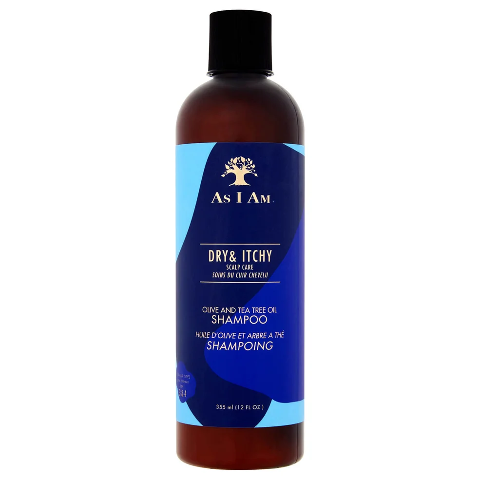 As I Am Dry and Itchy Scalp Care Olive and Tea Tree Oil Shampoo 355ml Image 1