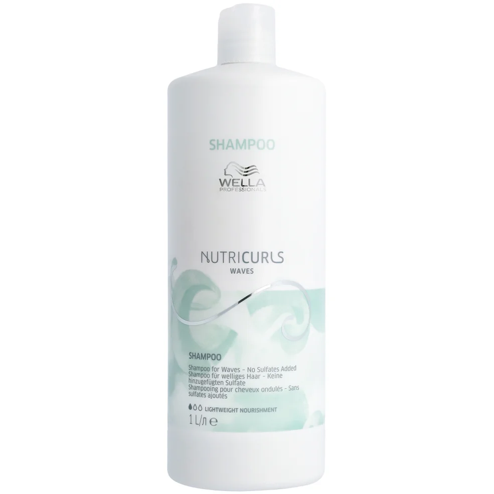 Wella Professionals Nutricurls Shampoo for Waves 1000ml Image 1