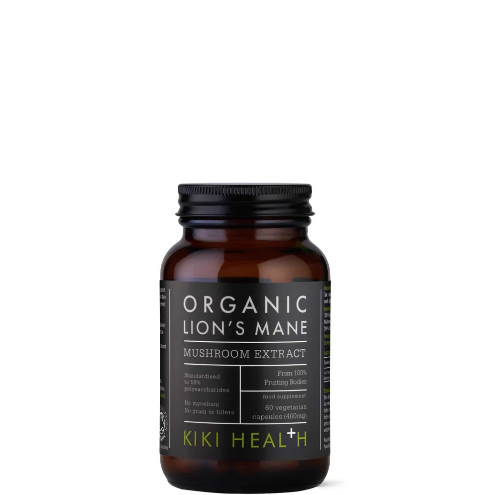 KIKI Health Organic Lion's Mane Extract Mushroom (60 Vegicaps) Image 1