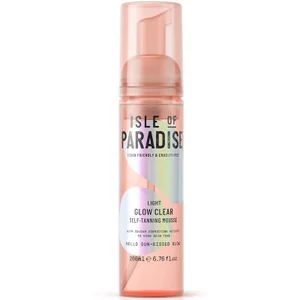 Isle of Paradise Glow Clear Self-Tanning Mousse - Light 200ml - undefined undefined