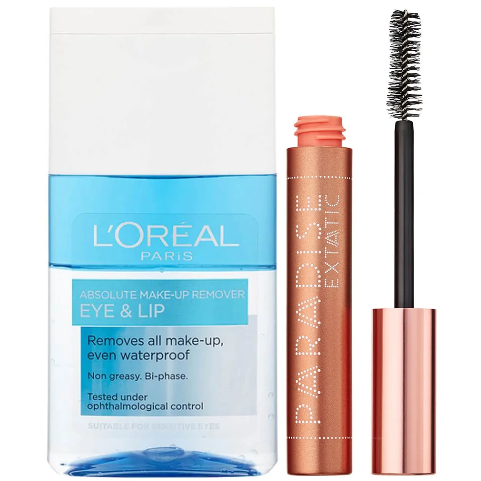 L'Oréal Paris Castor Oil-Enriched Paradise Volumising Mascara and Makeup Remover Duo Exclusive Image 1