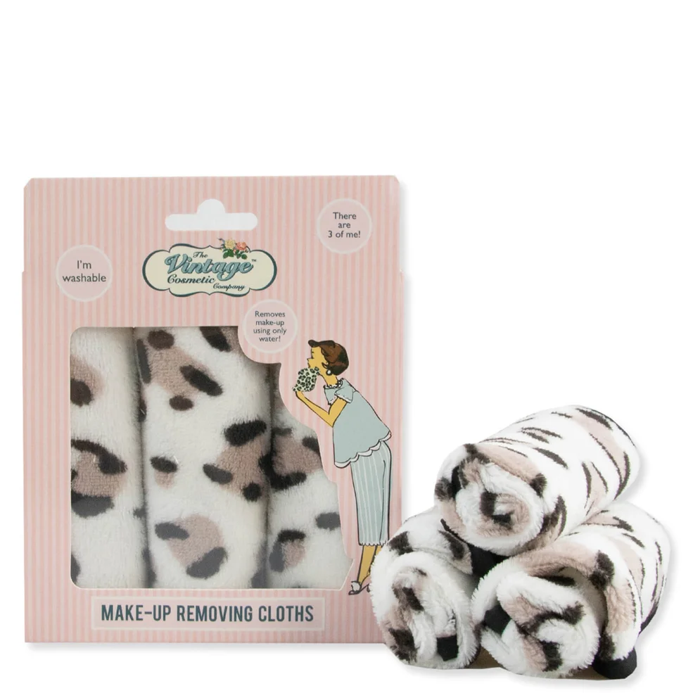 The Vintage Cosmetic Company Leopard Print Make-up Removing Cloths Image 1
