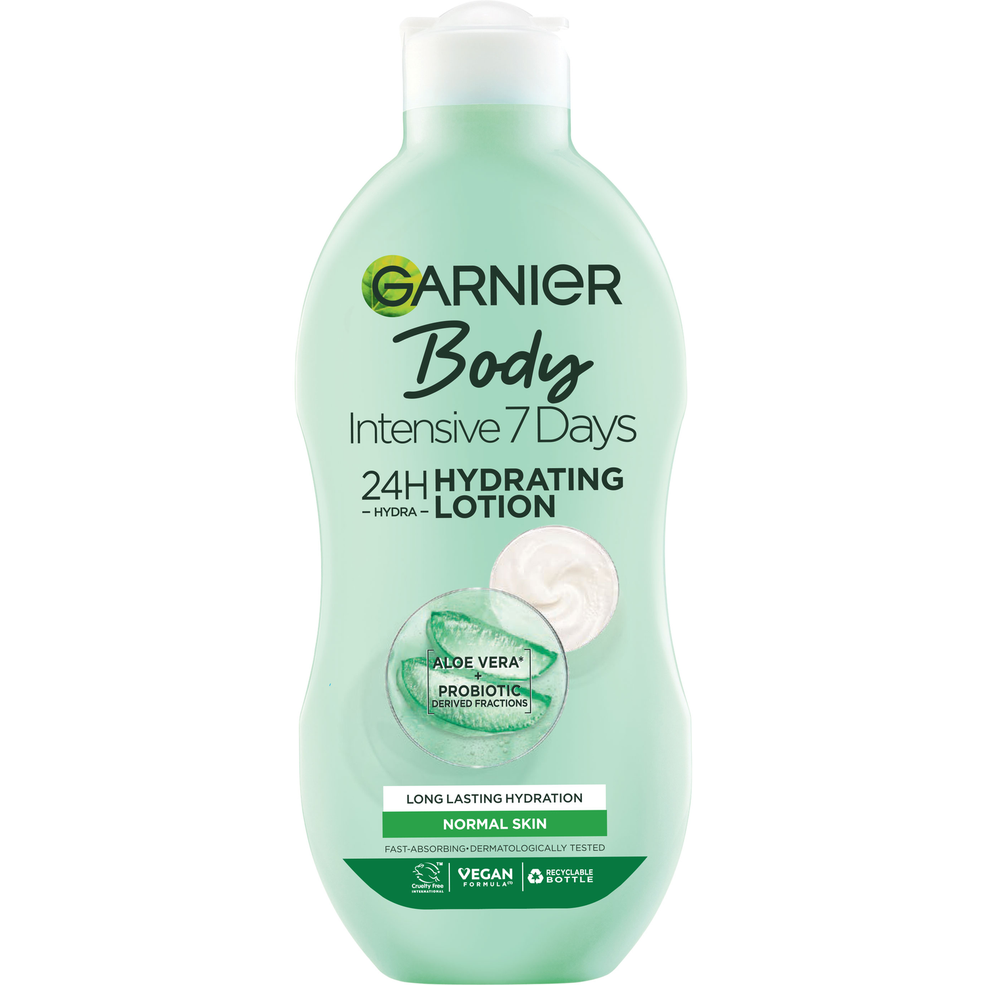 Garnier Intensive 7 Days Aloe Vera Probiotic Extract Body Lotion Normal Skin 400ml Image 1