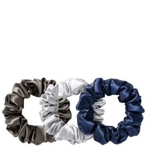 Slip Silk Large Scrunchies - Midnight (Pack of 3) - undefined undefined