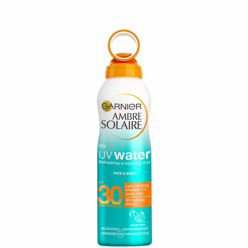 Garnier Ambre Solaire UV Water Clear Sun Cream SPF30 Mist 200ml Image 1