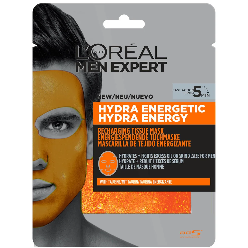 L'Oréal Paris Men Expert Hydra Energetic Tissue Mask 30g Image 1