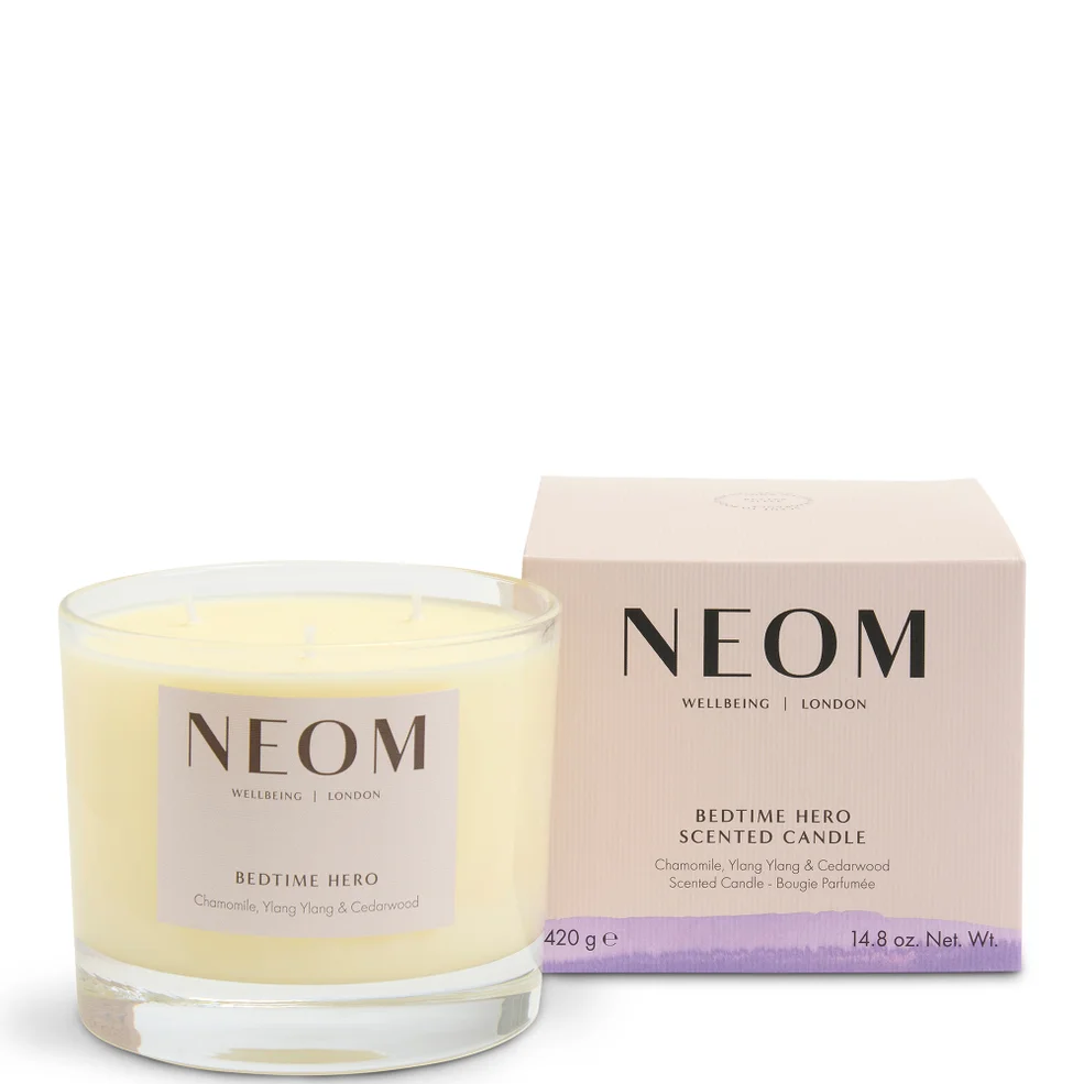 NEOM Bedtime Hero Scented Candle 3 Wick Image 1