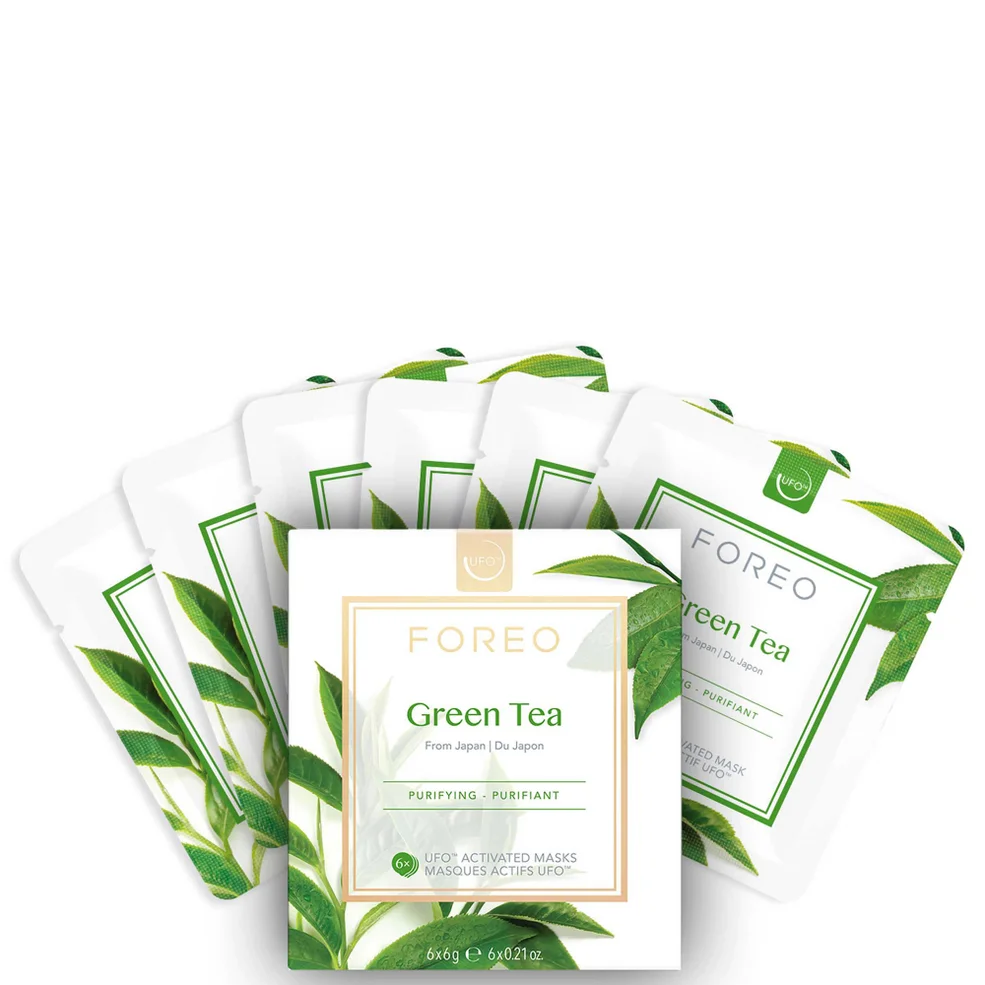 FOREO Green Tea UFO Purifying Face Mask (6 Pack) Image 1