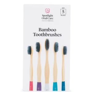 Spotlight Oral Care Bamboo Toothbrush Pack (Pack of 5) - undefined undefined