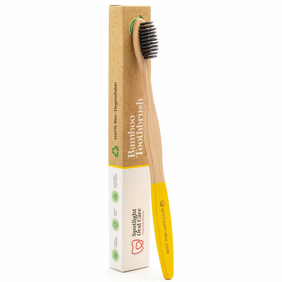 Spotlight Oral Care Bamboo Toothbrush - Yellow Image 1