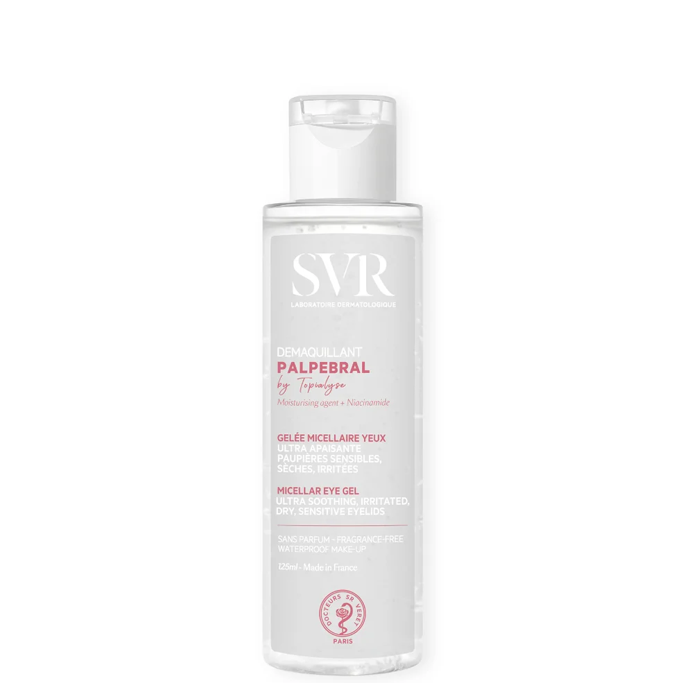 SVR PALPEBRAL Soothing No-Rinse Eye Makeup Remover Gel for Sensitive, Dry, Sore, Allergy-Prone Eyelids and Eye Contour, 125ml Image 1