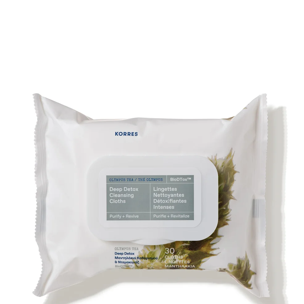Korres Olympus Tea Detox Cleansing Wipes Image 1