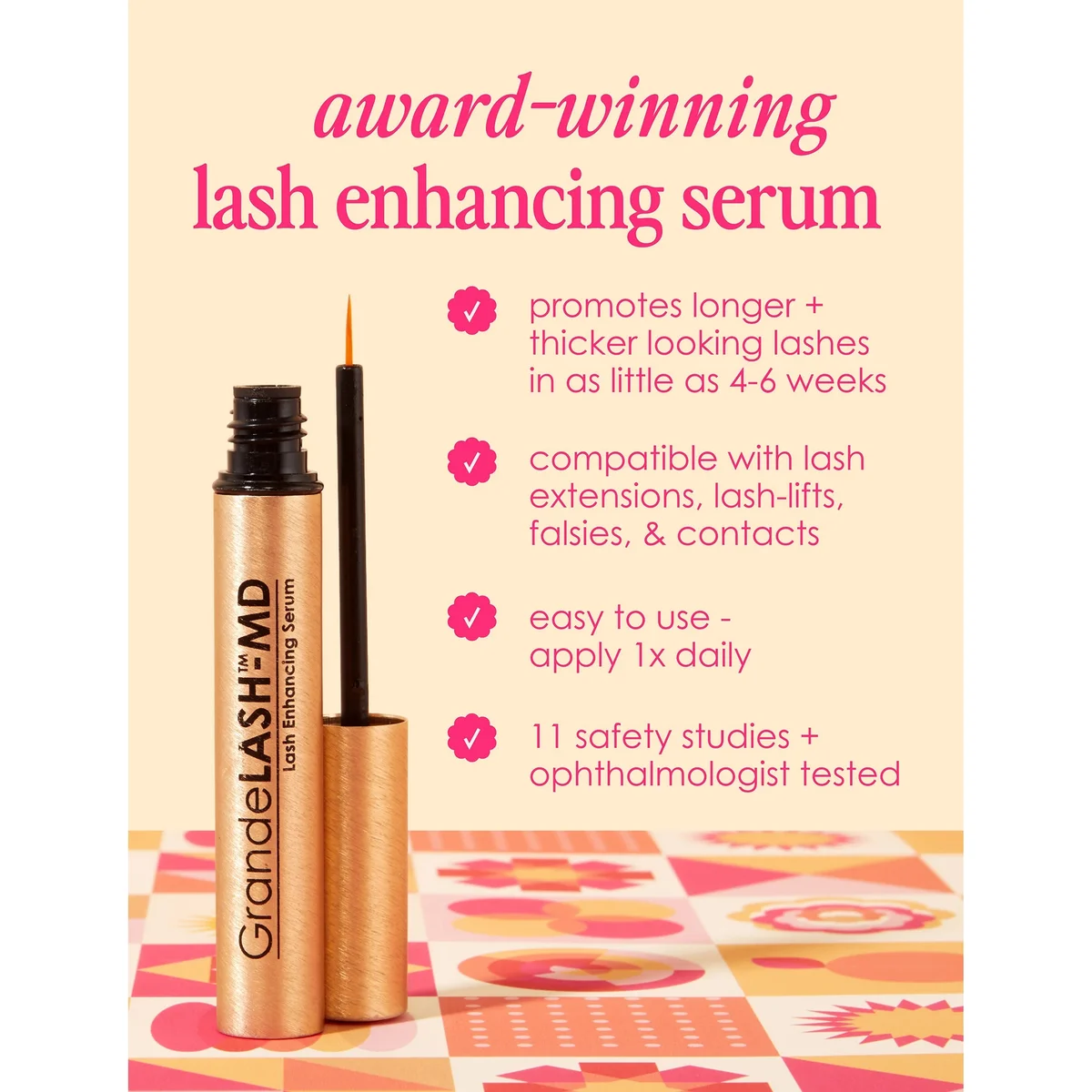 GRANDE Cosmetics GrandeLASH-MD Lash Enhancing Serum 1ml Travel