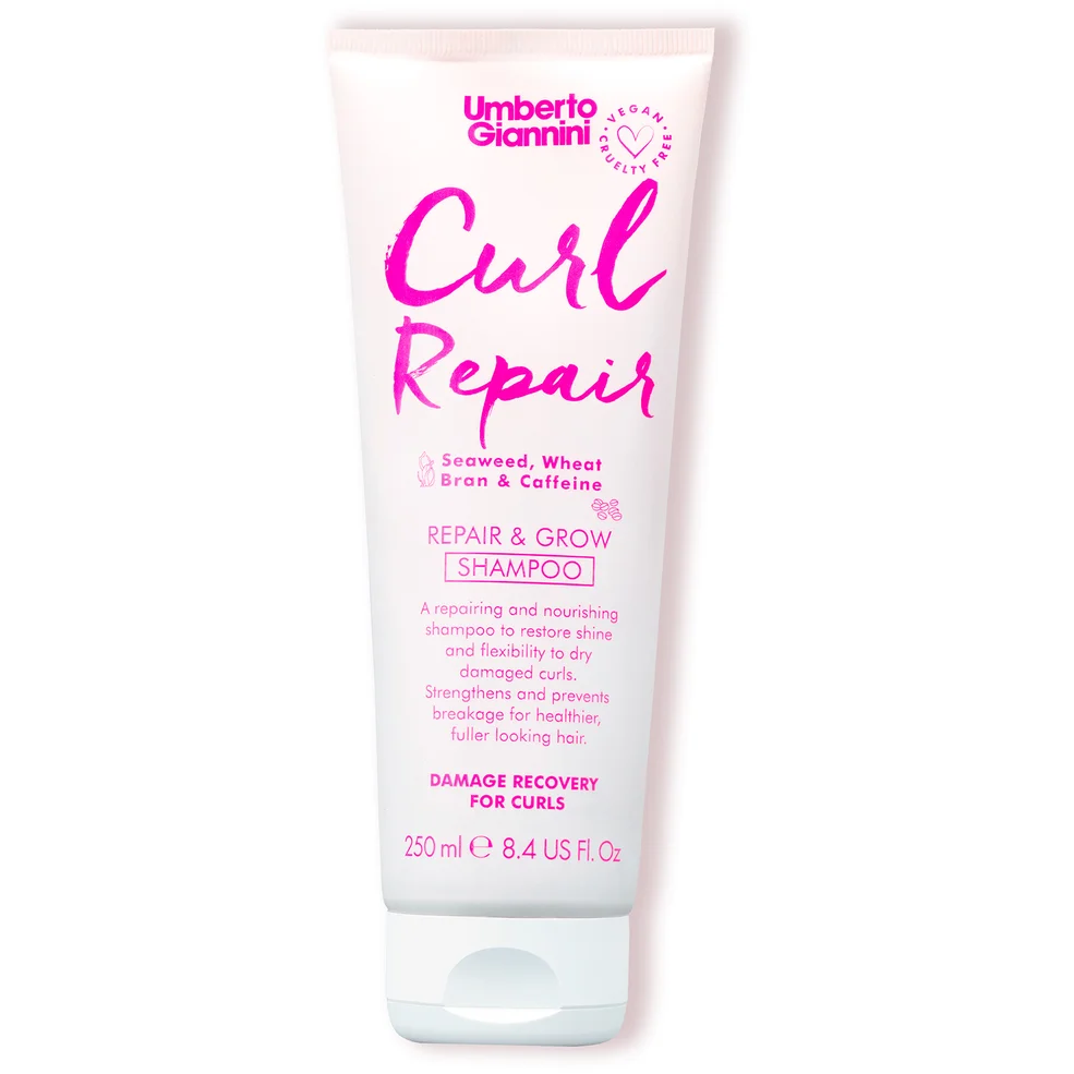 Umberto Giannini Curl Repair and Grow Shampoo 250ml Image 1