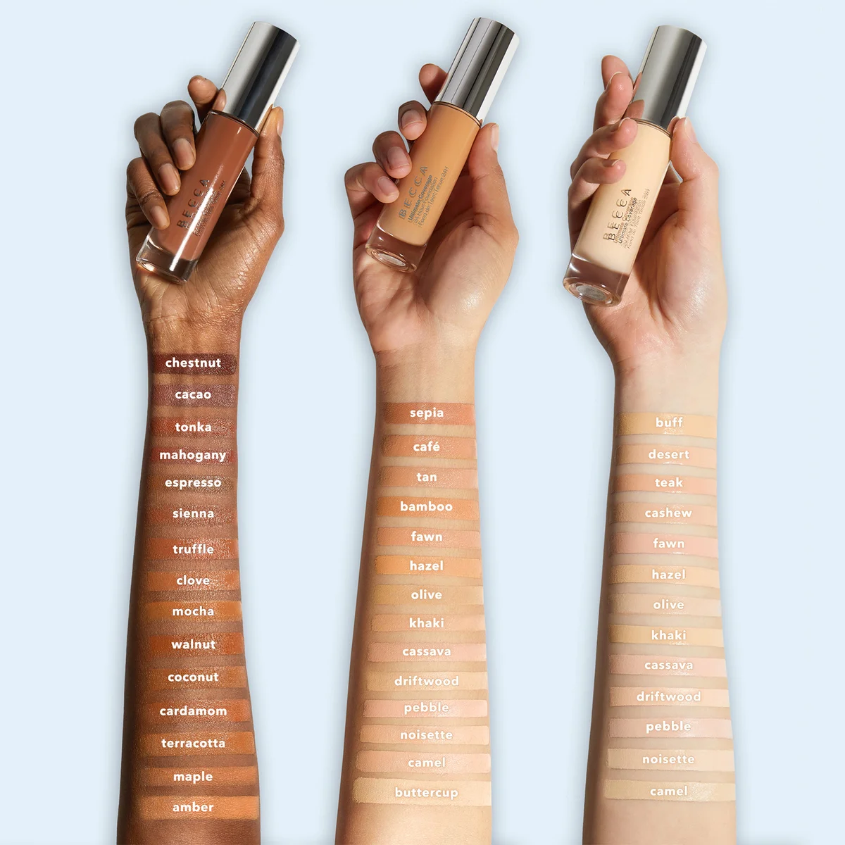 becca tobacco foundation Perfect Skin Mineral Powder It is formulated Without BECCA Ultimate Coverage 24 Hour