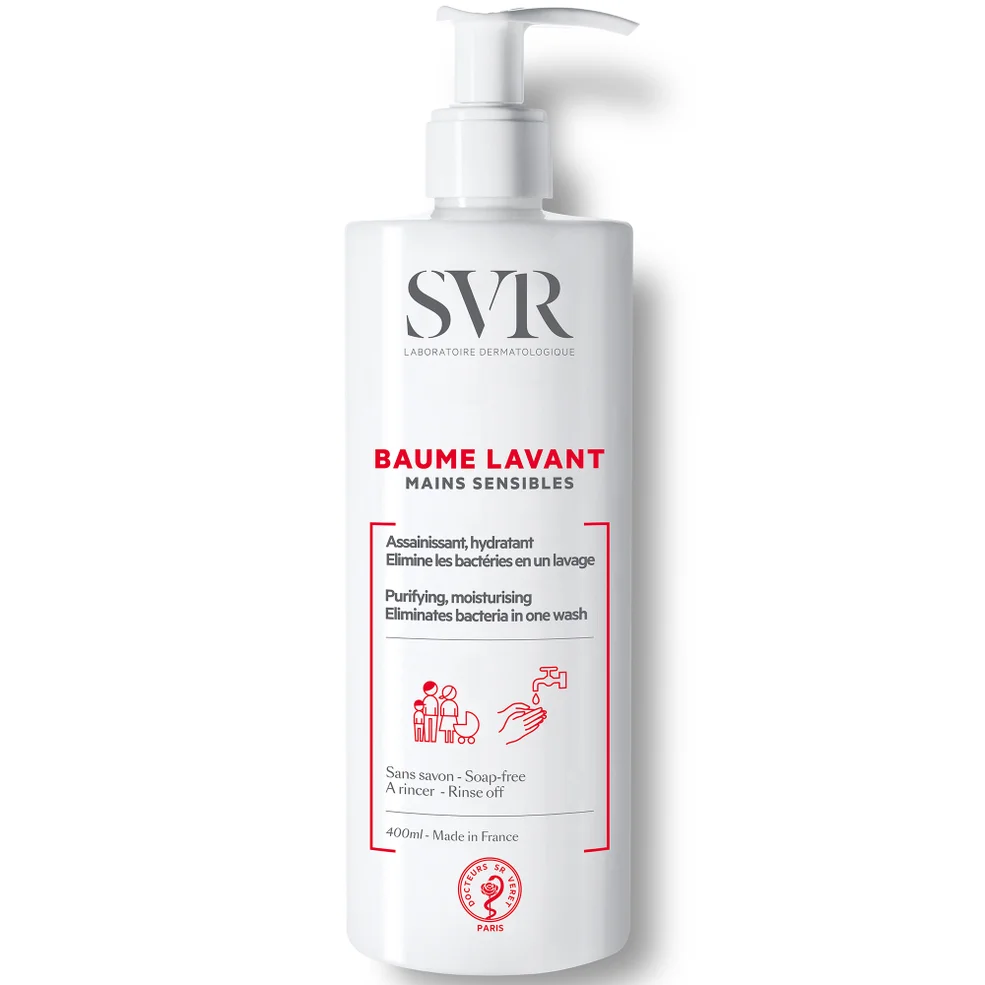 SVR Mild Wash-Off Balm Cleanser for Sensitive and Overwashed Hands 400ml Image 1
