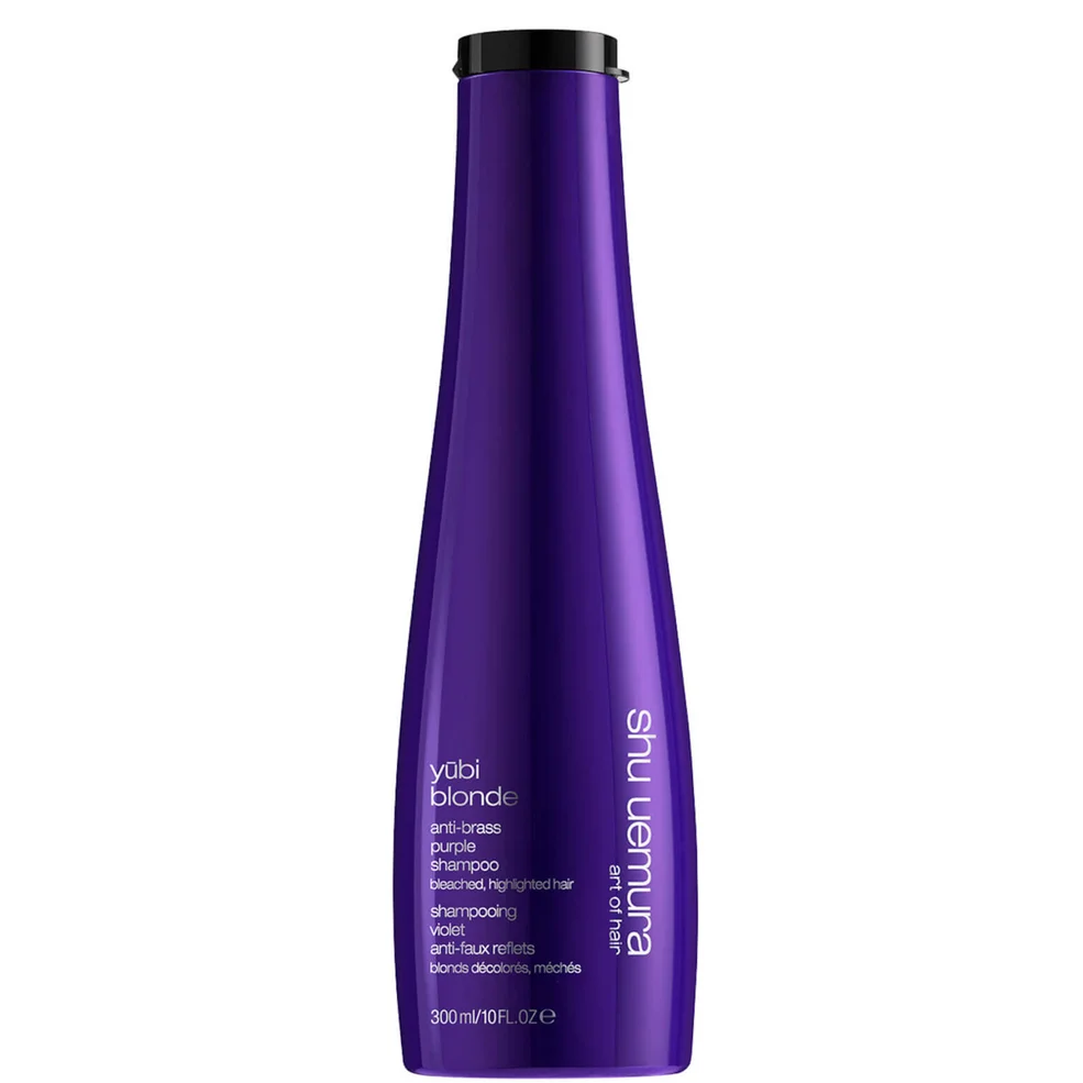 Shu Uemura Art of Hair Yubi Blonde Anti-Brass Purple Shampoo for Bleached, Highlighted Blonde Hair 300ml Image 1