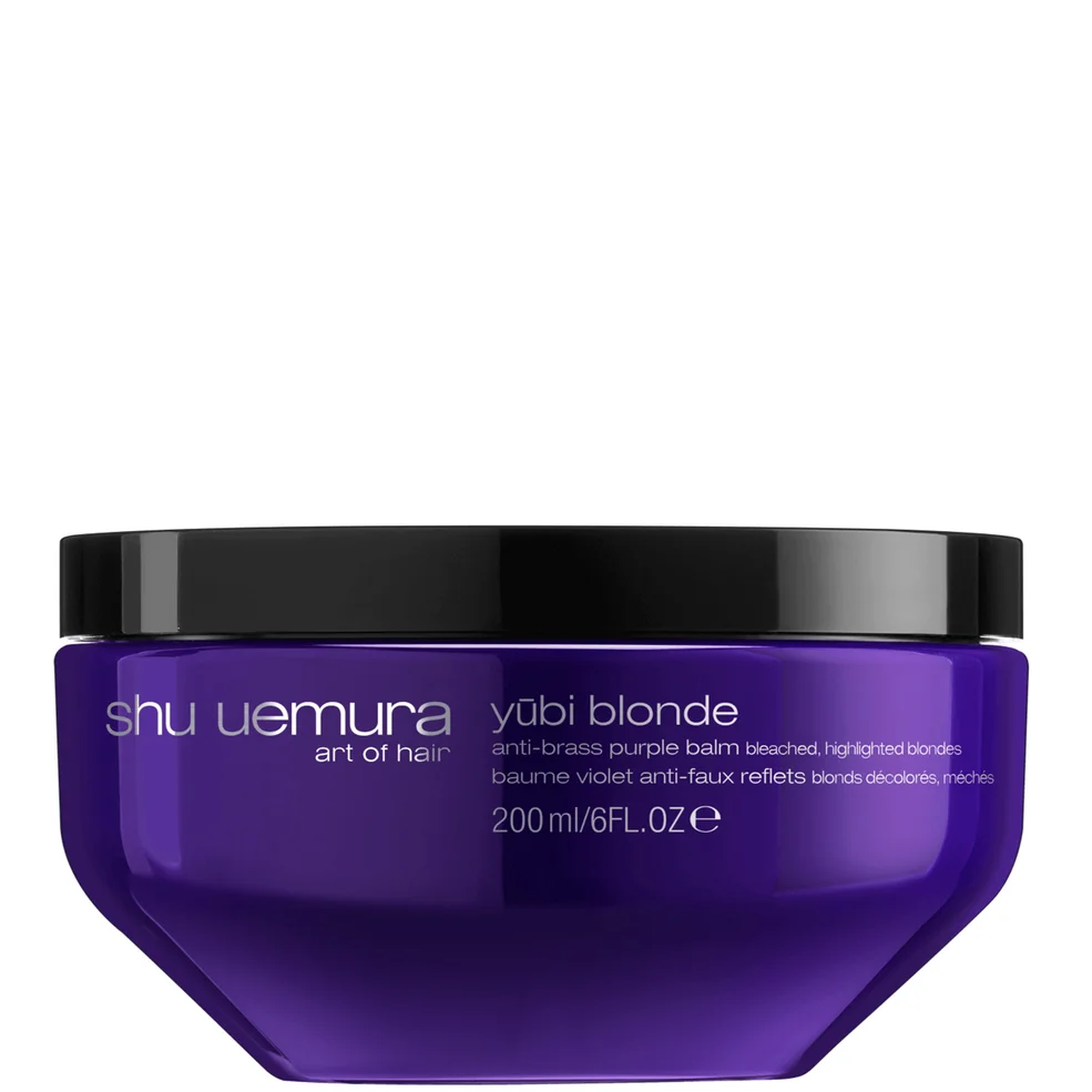 Shu Uemura Art of Hair Yubi Blonde Anti-Brass Purple Balm for Bleached, Highlighted Blonde Hair 200ml Image 1