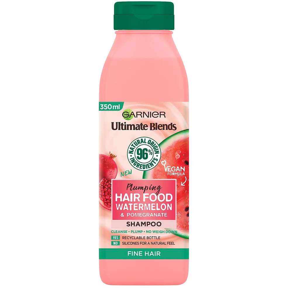 Garnier Ultimate Blends Plumping Hair Food Watermelon Shampoo 350ml Image 1
