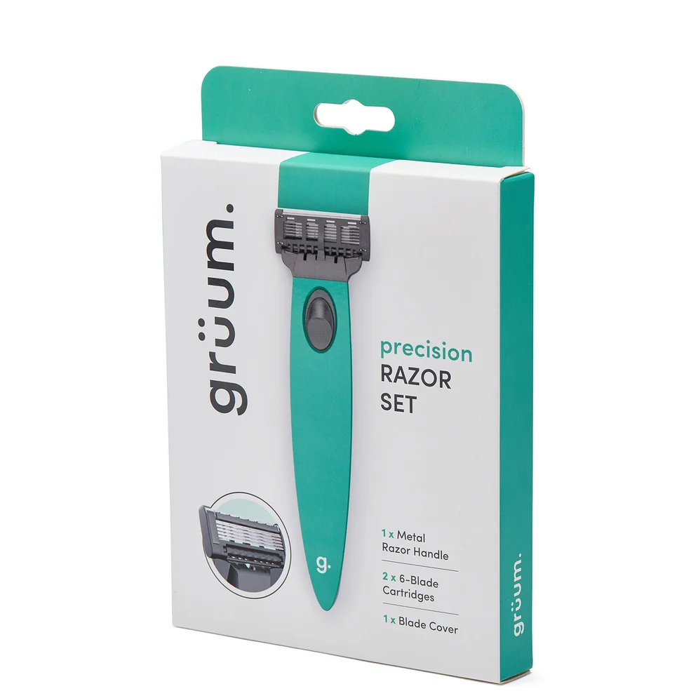 grüum Precision Razor Set - Aqua Green Image 1