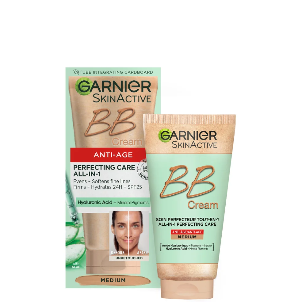 Garnier SkinActive BB Cream Anti-Aging Tinted Moisturiser SPF15 - Medium Image 1