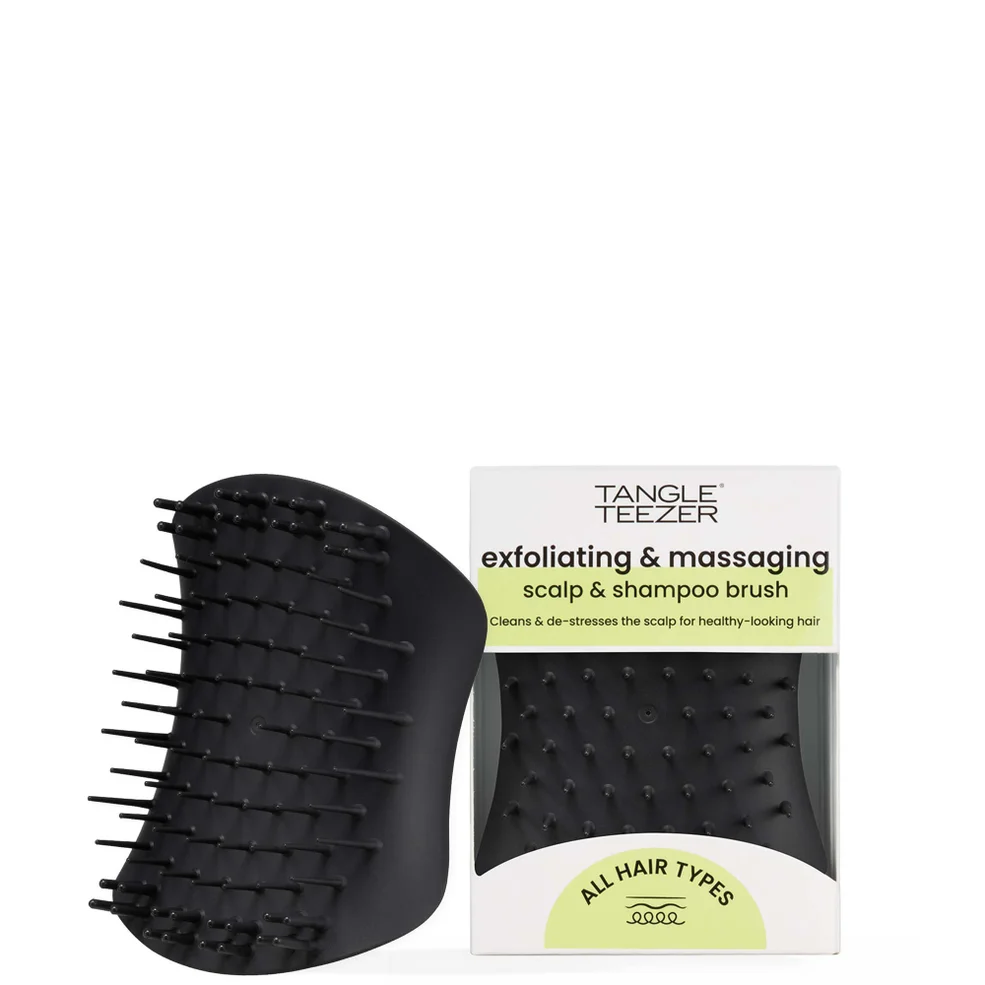 Tangle Teezer The Scalp Exfoliator and Massager - Onyx Black Image 1