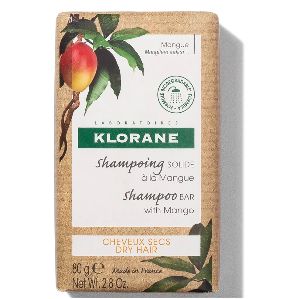 KLORANE Nourishing Solid Shampoo Bar with Mango for Dry Hair 80g Image 1