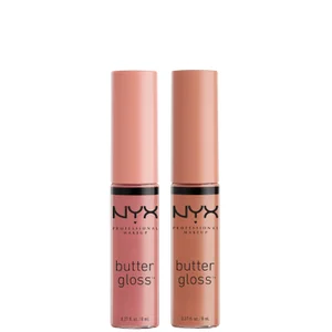 NYX Professional Makeup Butter Gloss Lip Gloss Duo - Madeleine and Tiramisu - undefined undefined