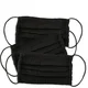Kitsch Cotton Face Mask 3 Piece Set - Black