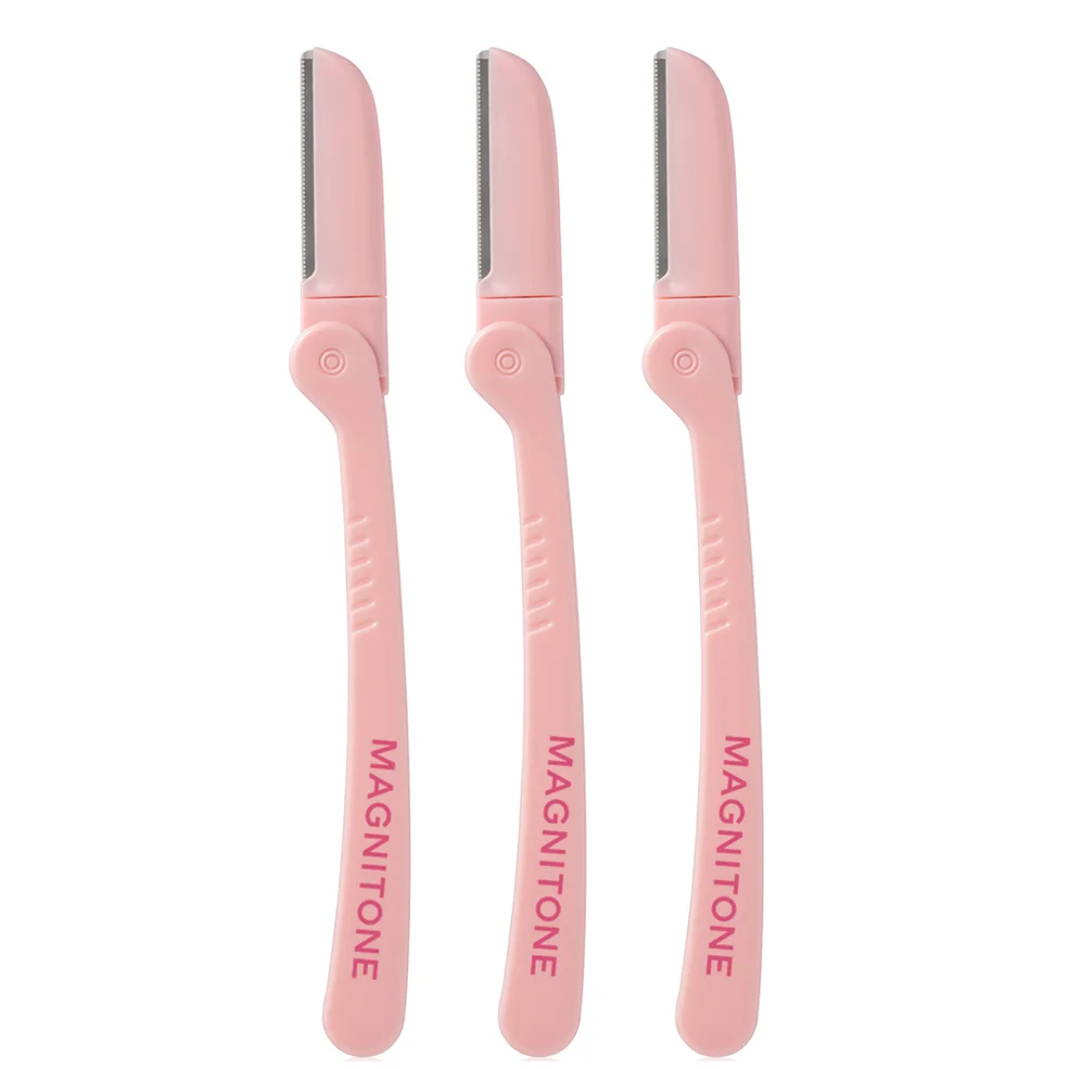 MAGNITONE BrowzThat Eyebrow Shaping and Dermaplane Razor 3 Pack Image 1