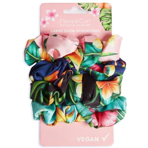 Flora & Curl Large Satin Scrunchies - undefined undefined