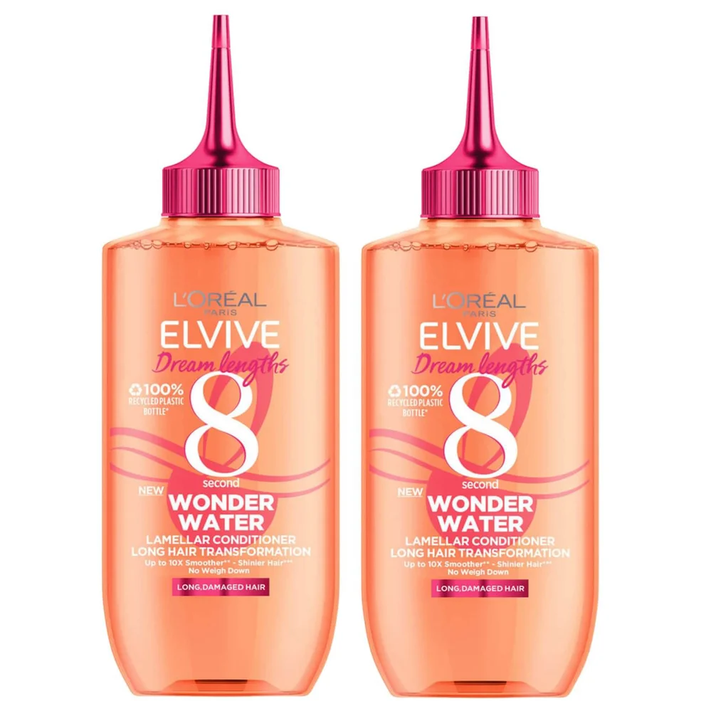 L'Oréal Paris Elvive Dream Lengths Wonder Water 8 Second Hair Treatment 200ml Duo Image 1
