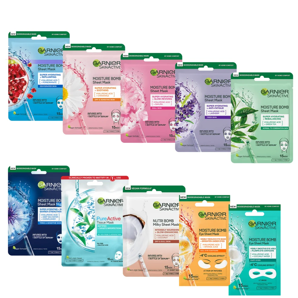 Garnier SkinActive Sheet Masks Party Image 1