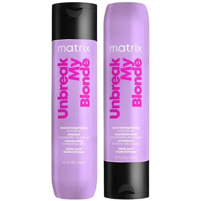 Matrix Total Results Unbreak My Blonde Shampoo and Conditioner for Chemically Over-processed Hair 300ml Duo