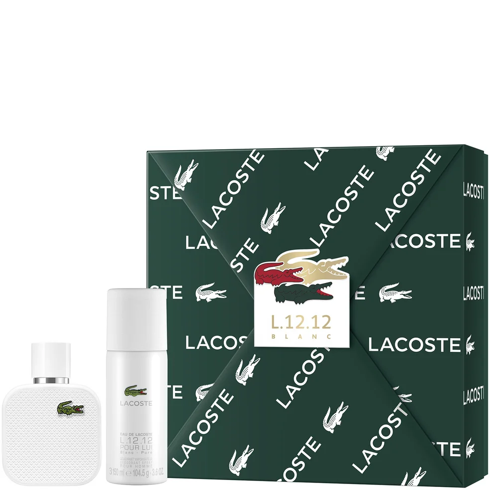 Lacoste L.12.12 Blanc For Him Eau De Toilette 50ml Gift Set Image 1